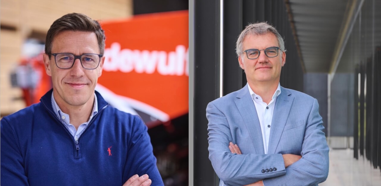Left: Janpieter Masselus, CFO Dewulf. Right: Patrik Luca, Managing Director at 9altitudes Belgium