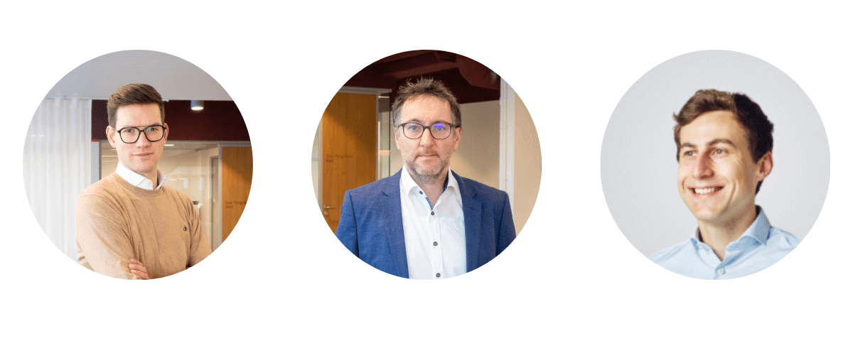 Evert Augustyns, Maarten Lauwaert en Ivo Merchiers